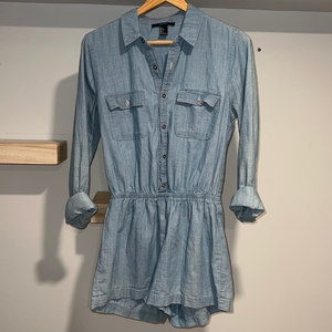 Forever 21 blue‎ romper